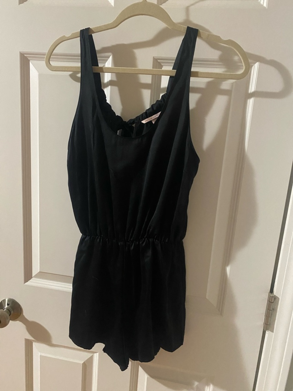 Victoria's Secret Black Romper with Elastic Waist